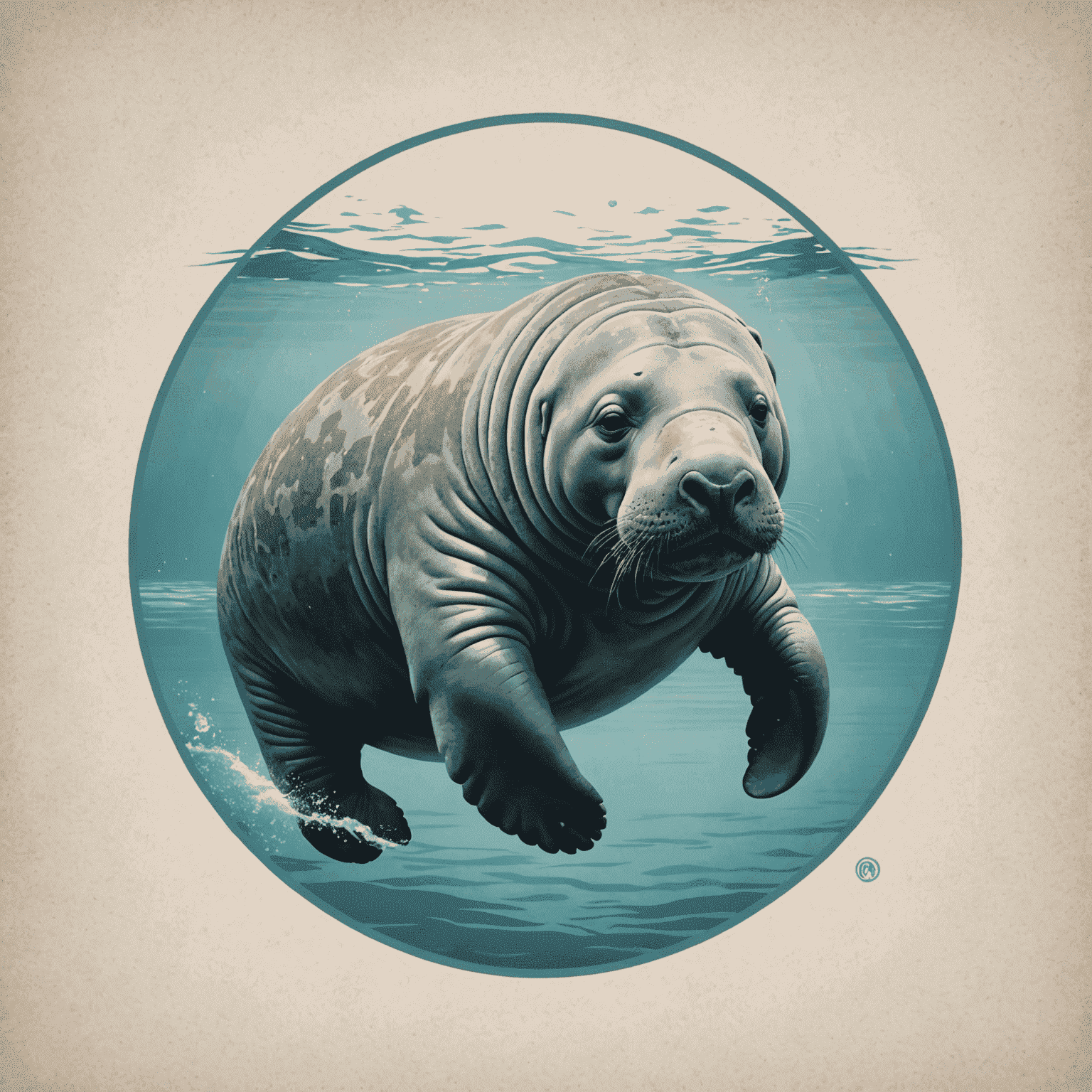 BalanceLemurs logo featuring a calm lemurs in serene waters, symbolizing balance and tranquility